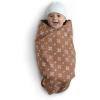 imageDelta Children 100 Organic Jersey Cotton Baby Receiving Blankets for Girls and Boys  30x40 Inches  GOTS Certified Pack of 2 Sea LifeNeutral Boho