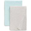 imageDelta Children 100 Organic Jersey Cotton Baby Receiving Blankets for Girls and Boys  30x40 Inches  GOTS Certified Pack of 2 Sea LifeNeutral Boho