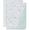 imageDelta Children 100 Organic Jersey Cotton Baby Receiving Blankets for Girls and Boys  30x40 Inches  GOTS Certified Pack of 2 Sea LifeSea Life