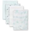 imageDelta Children 100 Organic Jersey Cotton Baby Receiving Blankets for Girls and Boys  30x40 Inches  GOTS Certified Pack of 2 Sea LifeSea Life