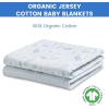 imageDelta Children 100 Organic Jersey Cotton Baby Receiving Blankets for Girls and Boys  30x40 Inches  GOTS Certified Pack of 2 Sea LifeSea Life