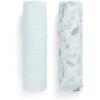 imageDelta Children 100 Organic Jersey Cotton Baby Receiving Blankets for Girls and Boys  30x40 Inches  GOTS Certified Pack of 2 Sea LifeSea Life