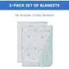 imageDelta Children 100 Organic Jersey Cotton Baby Receiving Blankets for Girls and Boys  30x40 Inches  GOTS Certified Pack of 2 Sea LifeSea Life