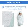imageDelta Children 100 Organic Jersey Cotton Baby Receiving Blankets for Girls and Boys  30x40 Inches  GOTS Certified Pack of 2 Sea LifeSea Life