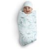 imageDelta Children 100 Organic Jersey Cotton Baby Receiving Blankets for Girls and Boys  30x40 Inches  GOTS Certified Pack of 2 Sea LifeSea Life