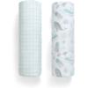 imageDelta Children 100 Organic Jersey Cotton Baby Receiving Blankets for Girls and Boys  30x40 Inches  GOTS Certified Pack of 2 Sea LifeSea Life