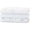imageDelta Children 100 Organic Jersey Cotton Baby Receiving Blankets for Girls and Boys  30x40 Inches  GOTS Certified Pack of 2 Sea LifeSea Life