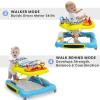 imageDelta Children 4in1 Discover ampamp Play Musical Walker  Features 360 Degree Swivel Seat Rocker and Walker Mode SteptoPlay Music MachineWashable Seat BlueGreenBlueGreen