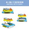 imageDelta Children 4in1 Discover ampamp Play Musical Walker  Features 360 Degree Swivel Seat Rocker and Walker Mode SteptoPlay Music MachineWashable Seat BlueGreenBlueGreen