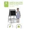 imageDelta Children Chelsea DoubleSided Storage Easel with Paper Roll and Magnets Ideal for Arts ampamp Crafts Drawing Homeschooling and More  Greenguard Gold Certified Light GreyWhite