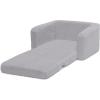 imageDelta Children Cozee FlipOut Sherpa 2in1 Convertible Chair to Lounger for Kids PinkGrey