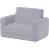 imageDelta Children Cozee FlipOut Sherpa 2in1 Convertible Chair to Lounger for Kids PinkGrey