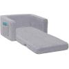 imageDelta Children Cozee FlipOut Sherpa 2in1 Convertible Chair to Lounger for Kids PinkGrey
