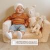 imageDelta Children Cozee FlipOut Sherpa 2in1 Convertible Chair to Lounger for Kids PinkPink