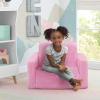 imageDelta Children Cozee FlipOut Sherpa 2in1 Convertible Chair to Lounger for Kids PinkPink