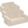 imageDelta Children Cozee FlipOut Sherpa 2in1 Convertible Sofa to Lounger for Kids CreamCream