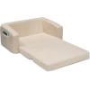 imageDelta Children Cozee FlipOut Sherpa 2in1 Convertible Sofa to Lounger for Kids CreamCream