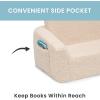 imageDelta Children Cozee FlipOut Sherpa 2in1 Convertible Sofa to Lounger for Kids CreamCream