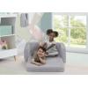 imageDelta Children Cozee FlipOut Sherpa 2in1 Convertible Sofa to Lounger for Kids GreyGrey
