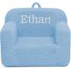 imageDelta Children Cozee Sherpa Chair CreamPowder Blue