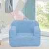 imageDelta Children Cozee Sherpa Chair CreamPowder Blue