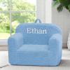 imageDelta Children Cozee Sherpa Chair CreamPowder Blue