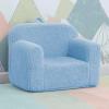 imageDelta Children Cozee Sherpa Chair CreamPowder Blue