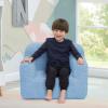 imageDelta Children Cozee Sherpa Chair CreamPowder Blue
