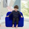 imageDelta Children Cozee Sherpa Chair CreamRoyal Blue