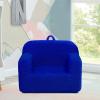 imageDelta Children Cozee Sherpa Chair CreamRoyal Blue