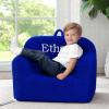 imageDelta Children Cozee Sherpa Chair CreamRoyal Blue