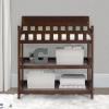 imageDelta Children Eclipse Changing Table with Changing Pad WhiteBlack Cherry Espresso