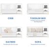 imageDelta Children Essex 4in1 Convertible Baby Crib Bianca White with Natural LegsBianca White
