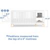 imageDelta Children Essex 4in1 Convertible Baby Crib Bianca White with Natural LegsBianca White