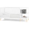 imageDelta Children Essex 4in1 Convertible Baby Crib Bianca White with Natural LegsBianca White