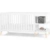 imageDelta Children Essex 4in1 Convertible Baby Crib Bianca White with Natural LegsBianca White