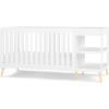 imageDelta Children Essex 4in1 Convertible Baby Crib Bianca White with Natural LegsBianca White
