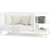 imageDelta Children Essex 4in1 Convertible Baby Crib Bianca White with Natural LegsBianca White