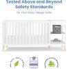 imageDelta Children Essex 4in1 Convertible Baby Crib Bianca White with Natural LegsBianca White