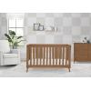 imageDelta Children Essex 4in1 Convertible Baby Crib Bianca White with Natural LegsChestnut
