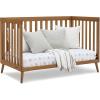 imageDelta Children Essex 4in1 Convertible Baby Crib Bianca White with Natural LegsChestnut