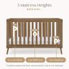 imageDelta Children Essex 4in1 Convertible Baby Crib Bianca White with Natural LegsChestnut