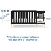 imageDelta Children Essex 4in1 Convertible Baby Crib Bianca White with Natural LegsEbony