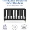 imageDelta Children Essex 4in1 Convertible Baby Crib Bianca White with Natural LegsEbony