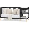 imageDelta Children Essex 4in1 Convertible Baby Crib Bianca White with Natural LegsEbony