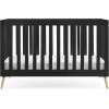 imageDelta Children Essex 4in1 Convertible Baby Crib Bianca White with Natural LegsEbony