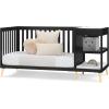imageDelta Children Essex 4in1 Convertible Baby Crib Bianca White with Natural LegsEbony