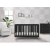 imageDelta Children Essex 4in1 Convertible Baby Crib Bianca White with Natural LegsEbony