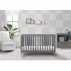 imageDelta Children Essex 4in1 Convertible Baby Crib Bianca White with Natural LegsGrey