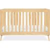 imageDelta Children Essex 4in1 Convertible Baby Crib Bianca White with Natural LegsNatural